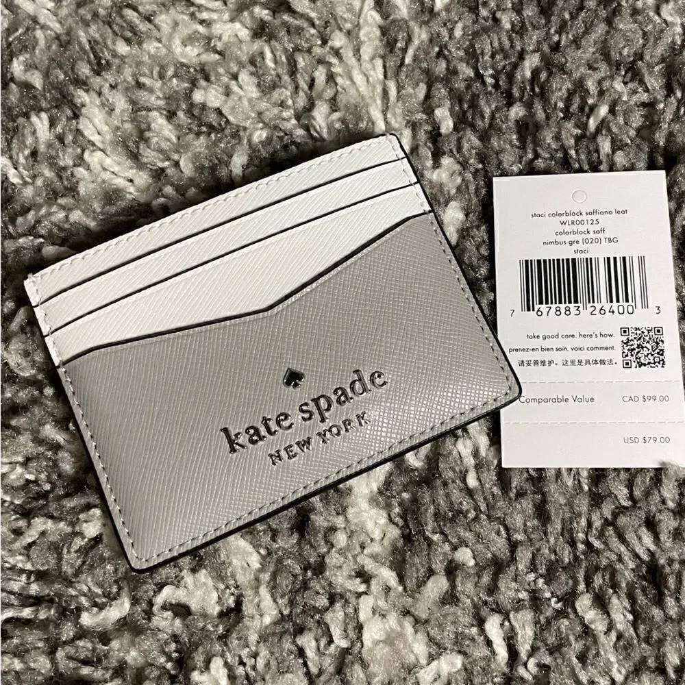 NWT Kate Spade Small Slim Card Holder